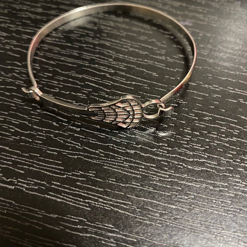 Lacrosse Stick Stainless Steel Bracelet